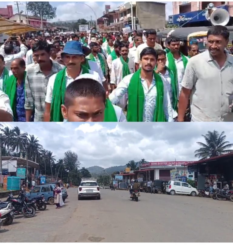 ಕಸ್ತೂರಿ ರಂಗನ್ ವರದಿ ಜಾರಿಗೆ ಆಕ್ರೋಶ: ಬಾಳೆಹೊನ್ನೂರು ಸಂಪೂರ್ಣ ಸ್ತಬ್ಧ, ರಸ್ತೆಗಿಳಿದು ಮಲೆನಾಡಿಗರ ಪ್ರತಿಭಟನೆ
